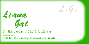 liana gal business card